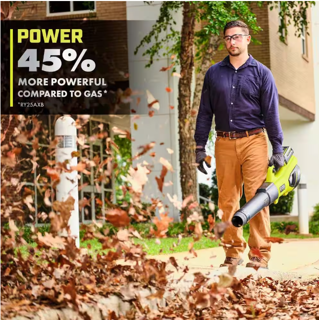 40V HP Brushless Whisper Series 190 MPH 730 CFM Cordless Battery Jet Fan Leaf Blower with (2) 4.0 Ah Batteries & Charger