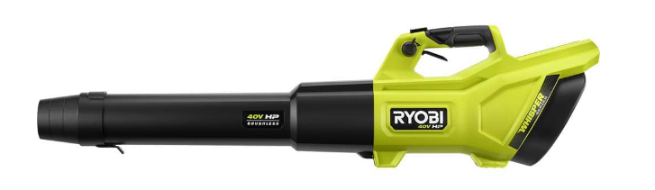 40V HP Brushless Whisper Series 190 MPH 730 CFM Cordless Battery Jet Fan Leaf Blower with (2) 4.0 Ah Batteries & Charger