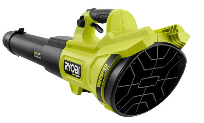 40V HP Brushless Whisper Series 190 MPH 730 CFM Cordless Battery Jet Fan Leaf Blower with (2) 4.0 Ah Batteries & Charger