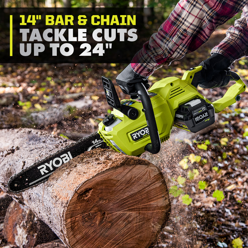 Ryobi 40V HP BRUSHLESS 14" CHAINSAW