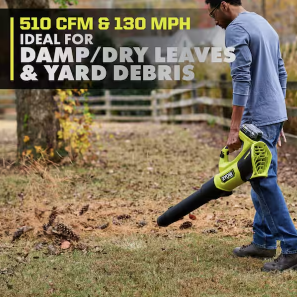 Ryobi ONE+ HP 18V Brushless Cordless 130 MPH 510 CFM Leaf Blower (Tool Only)