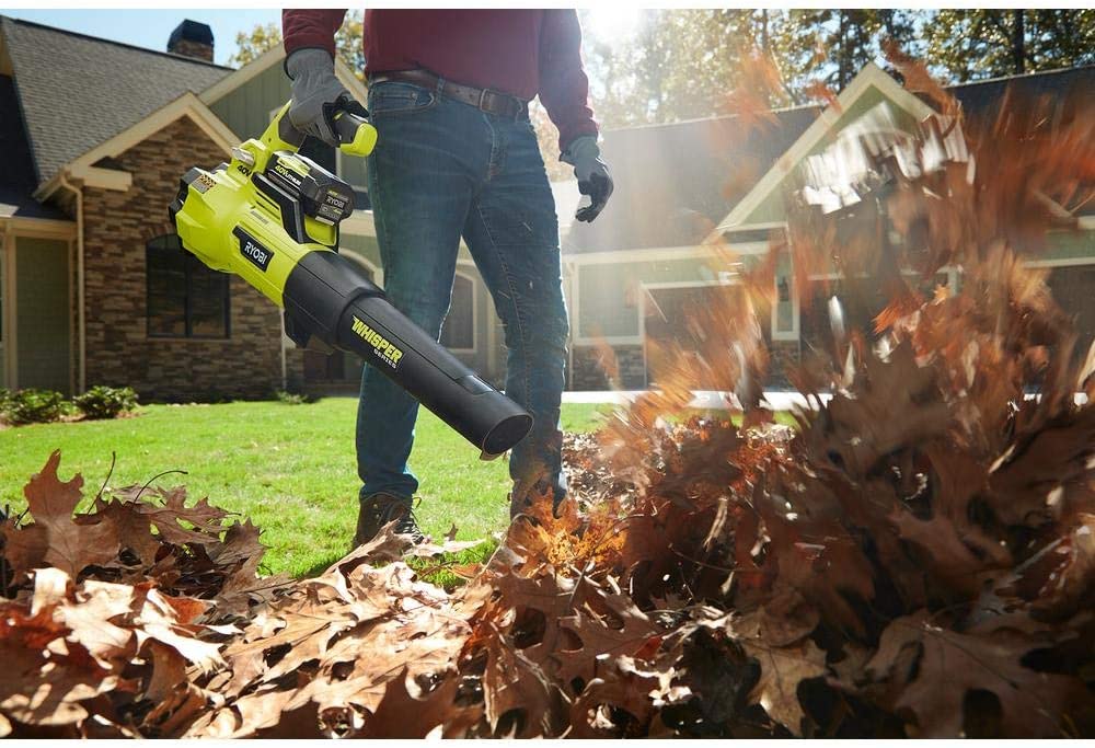 RYOBI 40-Volt Bare Tool Lithium-Ion Brushless Cordless Variable-Speed 125 MPH 550 CFM Jet Fan Leaf Blower GEN4 (Tool-Only)