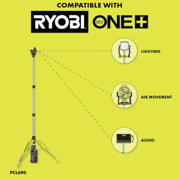 Hybrid Tri-Power Tripod Light (Tool Only)
